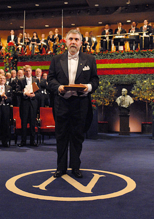 manbet手机版保罗•克鲁格曼(Paul Krugman)在收到他的奖