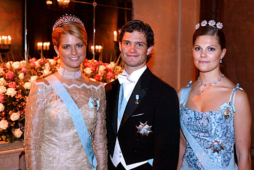 manbet手机版玛德琳公主，卡尔·菲利普王子和维多利亚王储