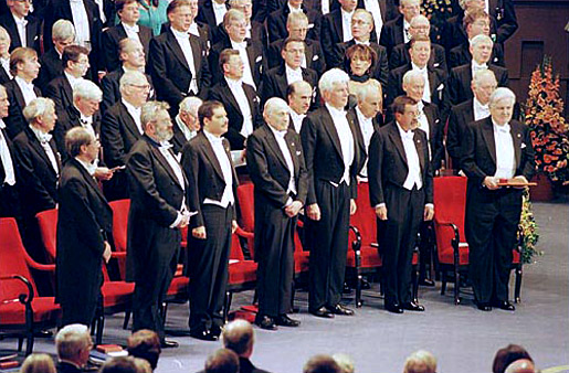 manbet手机版所有1999年诺贝尔奖得主都上台了