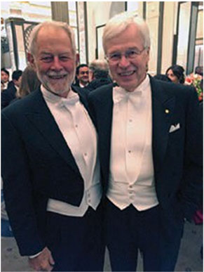 manbet手机版和我的顾问鲍勃·威尔逊一起参加诺贝尔颁奖典礼。