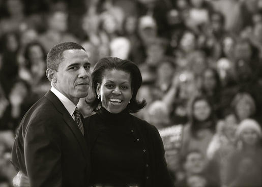 manbet手机版巴拉克•奥巴马(Barack Obama)和他的妻子米歇尔