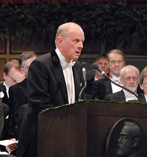 manbet手机版拉尔斯·布林克教授2008年度诺贝尔奖颁奖嘉宾