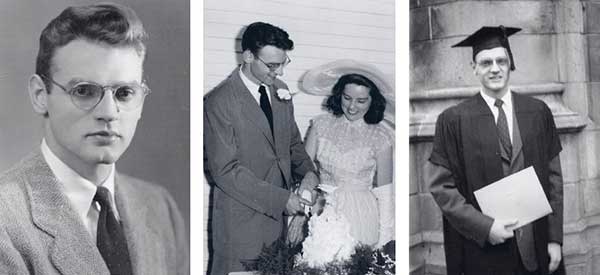manbet手机版我还是研究生的时候。manbet手机版艾琳和我结婚那天。manbet手机版1951年，我从芝加哥大学毕业。